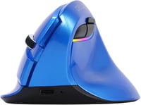 DeLUX M618MINI ergonomikus, vezeték nélküli, kék mini egér - RGB, 4000 DPI, csendes kattintás, karpális alagút szindrómára 1