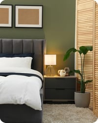 EDISHINE Modern Éjjeli Lámpa, Fehér Vászon Búrával és Arany Fém Alappal, E14 LED Izzóval, Hálószobába, Nappaliba 8