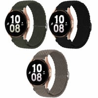 chinbersky 20 mm pleteni najlonski remen za pametni sat, kompatibilan sa Samsung Galaxy Watch 4/5/6/5 Pro/Active 2/Watch 3 41mm/Gear S2 Classic, elastičan, set od 3 komada 2