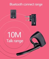 Baofeng UV-82, UV-5R, BF-888S rádiókhoz Bluetooth PTT fülhallgató és mikrofon 5
