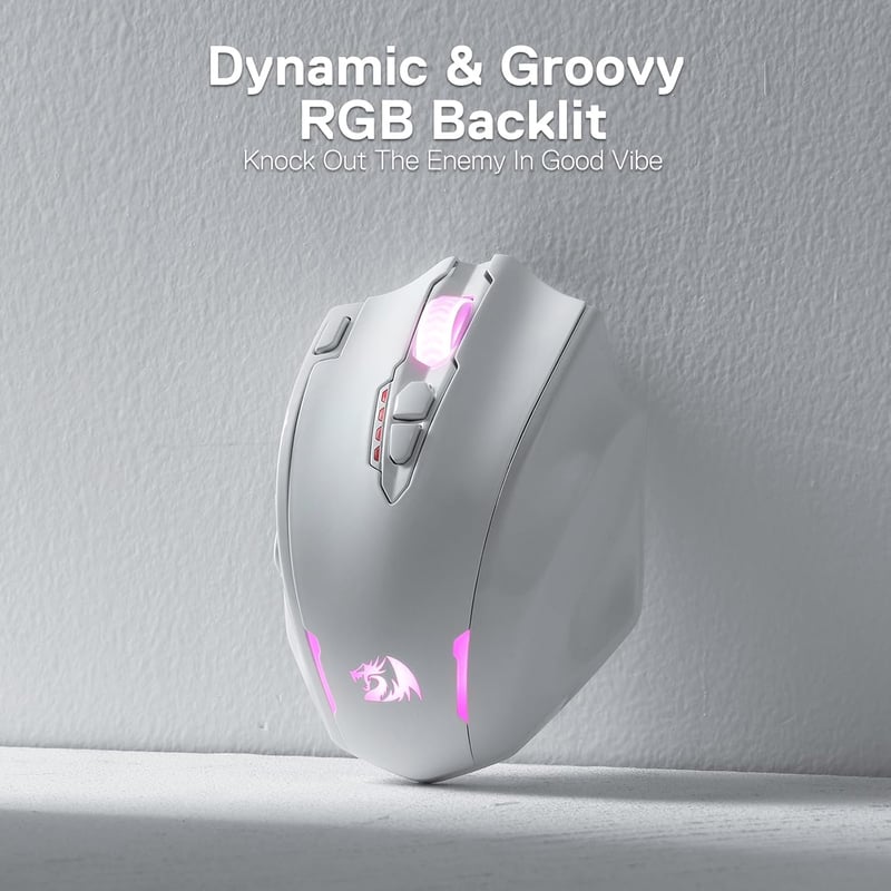 Redragon M913 Wireless Gaming Egér 16000 DPI RGB 12 Oldalsó Gomb MMO