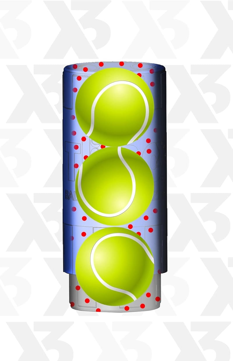 TUBOPLUS Narancssárga Tenisz és Padel Labda Nyomástartó Tubus 2020