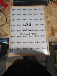 KAIWIN A2 képkeret tölgyfa 42x59,4 cm fotókhoz poszterekhez kirakósokhoz - jobb sarok törött, egyébként újszerű (állapot: lásd a 2. képet) 2
