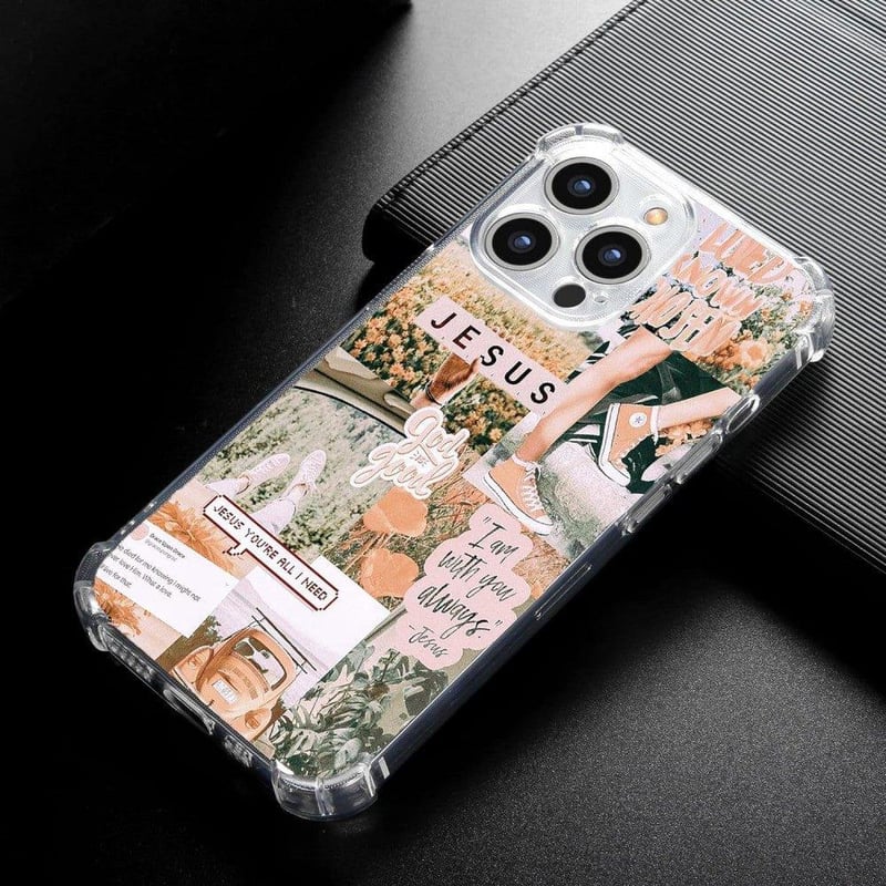 Apple iPhone 13 Pro Max Keresztény Kollázs Szilikon Védőtok
