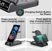 Samsung 4 az 1-ben vezeték nélküli töltőállomás Galaxy S24/S23/S22, Watch és Buds készülékekhez 4
