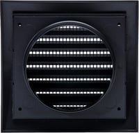 Vent Systems 100 mm Antracit Szellőzőrács - Szárítógéphez, Szellőzőnyílásokhoz és Kipufogócsőhöz - Kültéri Használatra Alkalmas Légkivezető  2