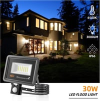 LIPER 50W LED reflektor mozgásérzékelővel, kültéri IP66 vízálló, 5000LM, hidegfehér 2