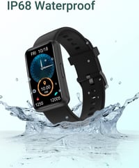 HUAKUA Okosóra Lépésszámlálóval - Nagy Kijelzős, Vízálló Fitnesz Tracker Applikáció Nélkül 6