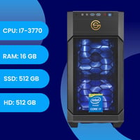 SG Intel i7 asztali számítógép 16GB RAM-mal, 512GB SSD + 512GB HDD, Windows 11 Pro, Wi-Fi 2