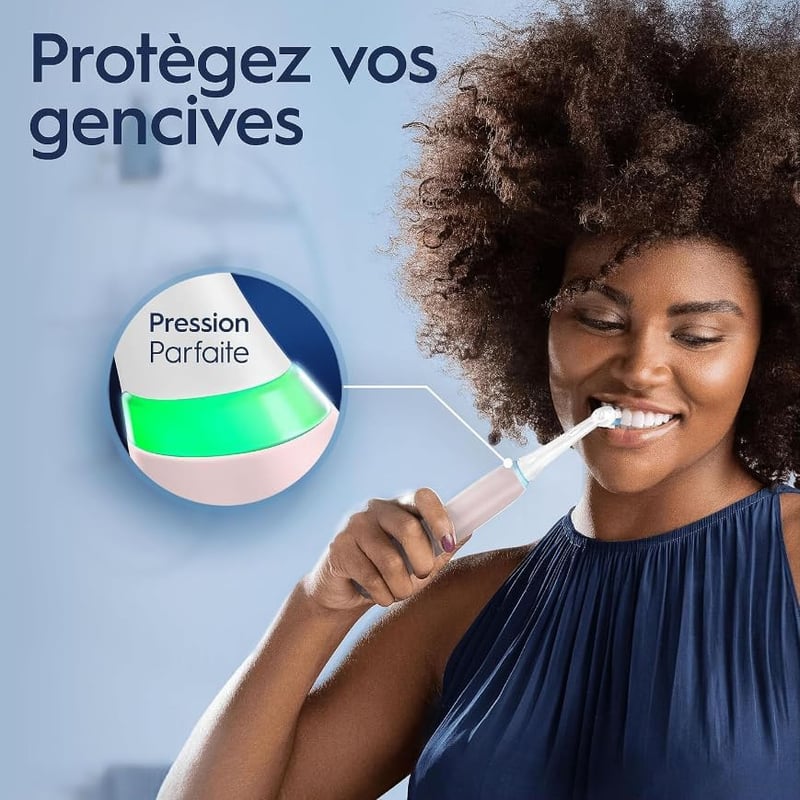 Oral-B iO-3S Elektromos Fogkefe Rózsaszín - Újratölthető, Kerek Fejjel, Időzítővel, Felnőtteknek, Akkumulátoros