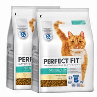 Hrană uscată pentru pisici seniori 11+ sterilizate Perfect Fit cu pui, 2 x 2,8 kg (Set parțial) — set de 2 bucăți 1