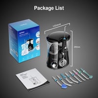 Apiker Professzionális Elektromos Szájzuhany 600ml, 8 Fej, 10 Fokozat, FDA Jóváhagyott, Fekete 9