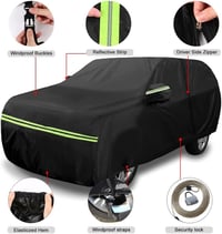 Waterproof Car Cover Compatible with 718 Boxster/Cayman 986/987/981/982 Base/S/T/GTS 4.0/GT4/GT4 RS 1996-2022, All-Weather Car Covers with Zip 3