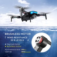 Goolsky LS-38 GPS Drón 6K Kamerával - 5G Wifi, Kefenélküli Motor, Stabilizált Gimbal, FPV Quadcopter, Intelligens Követés, 2 Akkumulátor, Há 8
