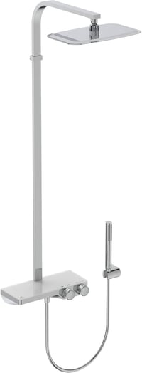 Ideal Standard Ceratherm S200 A7332AA Felszerelhető Zuhanyszett - Króm Kivitel, Sárgaréz Anyag, Fali Rögzítésű Zuhanyrendszer 8