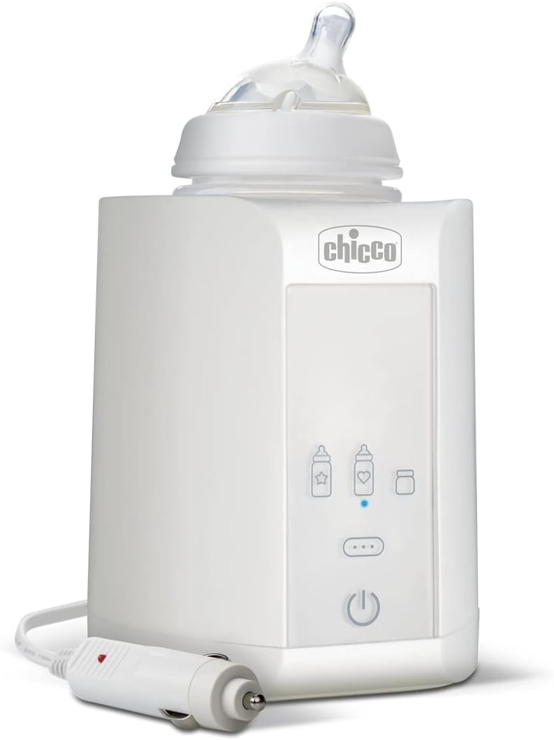 Chicco Cumisüveg és Bébiétel Melegítő Otthonra és Utazáshoz - 3 Programmal, Automatikus Kikapcsolással, Melegen Tartó Funkcióval, Fehér