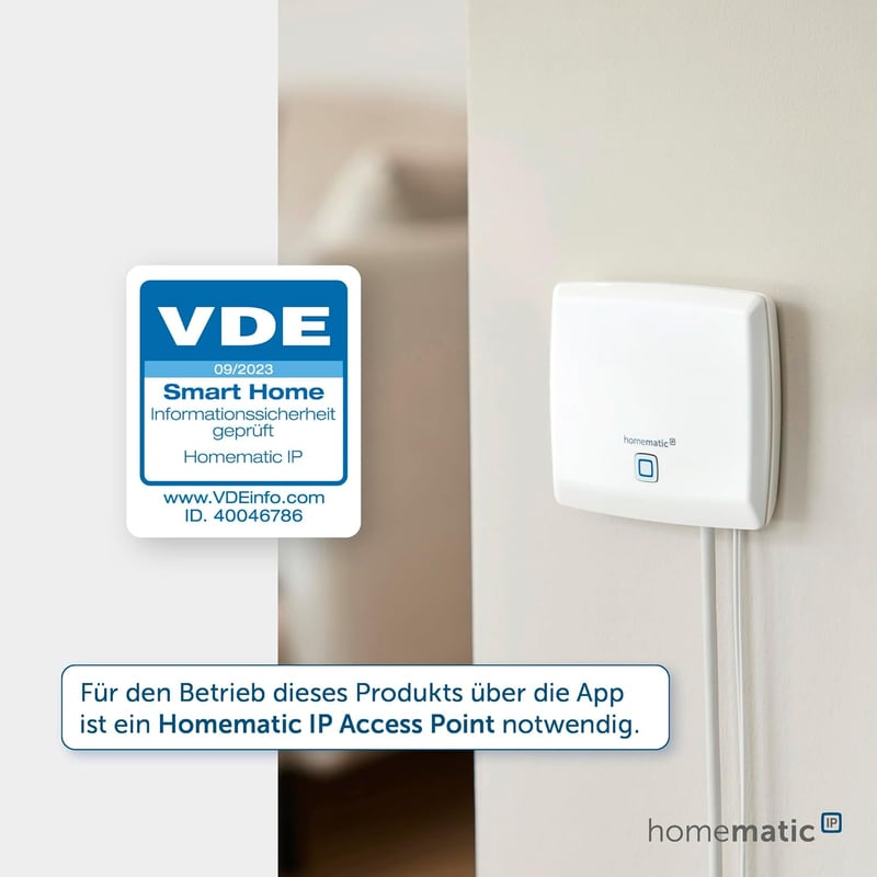 Homematic IP okos fűtőtest termosztát - Alexa és Google kompatibilis, energiatakarékos