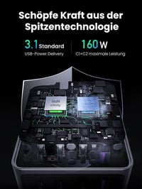 UGREEN Nexode Pro 160W GaN USB-C Töltő - 4 Portos Gyorstöltő MacBook, iPhone, iPad, Galaxy Készülékekhez, PD3.1 Támogatással

AI: I've creat 6