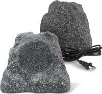 Herdio 6.5" Kőhatású Kültéri Bluetooth Hangszóró Szett - Vízálló IPX6, 400W, Dizájn Kertbe, Teraszra, Medencéhez (2db) 1