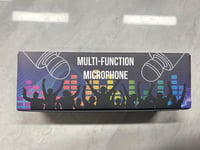 Wowstar LED-es Bluetooth Karaoke Mikrofon Hangszóróval, Rozéarany - Android/iOS 9