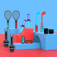 BootyBay 12 az 1-ben Nintendo Switch Sport Kiegészítő Készlet - Családi Játékcsomag Tennis, Golf és Kard Tartozékokkal Switch és OLED Konzol 7