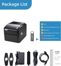 vretti WiFi DHL Szállítmánycímke Nyomtató Mac/PC/Chromebook-hoz 6