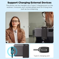 BOYA BY-V20 USB-C Vezeték Nélküli Mikrofon Zajszűréssel Android Okostelefonhoz 4
