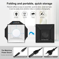 PULUZ Professzionális Fotó Box 480 LED Világítással - 40x40cm Fotóbox 3 Fénypanellel, 5500K, 4 PVC Háttérrel Ékszer és Termékfotózáshoz 7