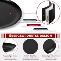 HaWare 30 cm-es tapadásmentes kerek pizzasütő tálca, 2 darabos szett 3