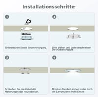 Jeloyutek 12V-os LED süllyesztett spotlámpa, 3W, 4000K, dimmerelhető, lakókocsihoz, 60-65mm, 6db 3