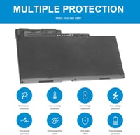 HP EliteBook és ZBook akkumulátor - ASUNCELL CM03 nagy kapacitású laptop akku 5