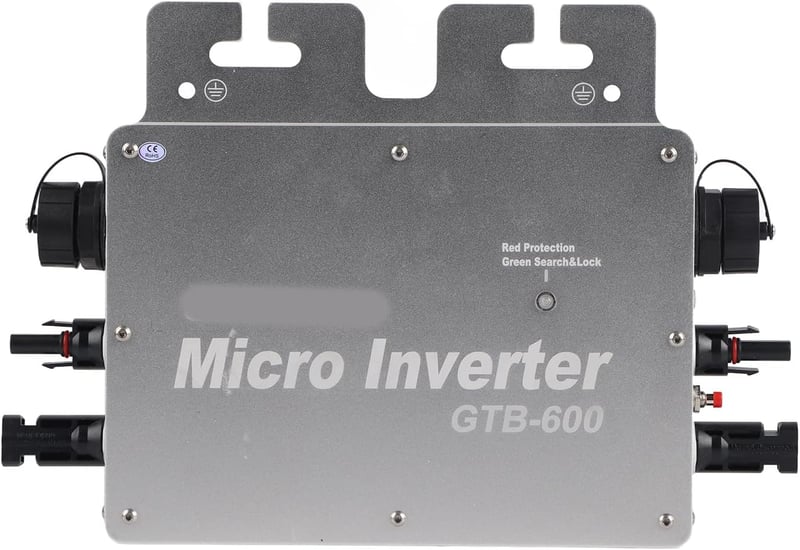 Napelemes mikroinverter 600W, WiFi-s, IP65 vízálló, 120-230V
