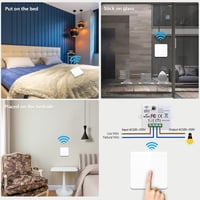 DieseRC vezeték nélküli fénykapcsoló szett, 10A, 1500W-ig, egyszerű telepítés 4