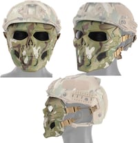 WISEONUS Taktikai Koponya Airsoft Maszk - Teljes Arc Védelem Paintballhoz és Halloweenhez 6