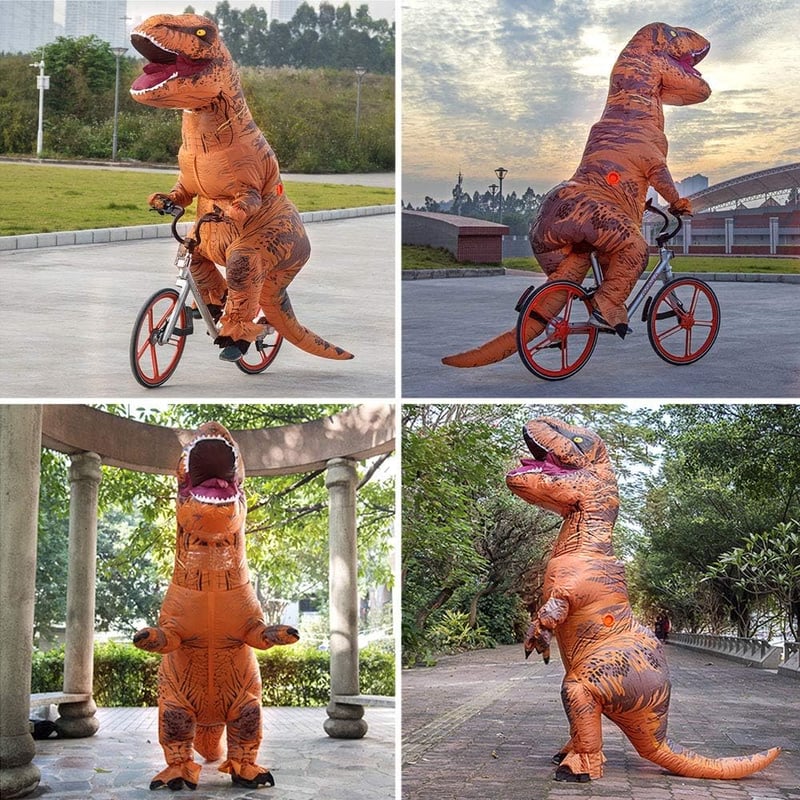JASHKE Felfújható T-Rex Dinoszaurusz Jelmez Felnőtteknek - Halloween