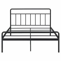 Čierny kovový rám postele 90x190 cm, jednolôžková posteľ s roštom, úložný priestor s výškou 35 cm, používaná, s ošúchanou farbou 2