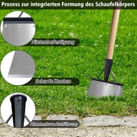 Wenosda Multifunkciós Kerti Ásó LAPSÓ 24 cm - Acél Gyomláló Lapát, Spatula és Tisztító Eszköz Kertészkedéshez 3