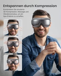 RENPHO Eyeris 1 Szemmaszírozó Készülék Melegítéssel, Vibrációval és Bluetooth Zenével - Enyhíti a Szemfáradtságot, Javítja az Alvásminőséget 5