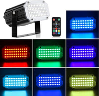 AFDEAL 48 LED-es Stroboszkóp Diszkólámpa - Hangra Aktiválódó, Sebességszabályozós Partyfény Távirányítóval, Bulikhoz, DJ-khez, Esküvőkre 6