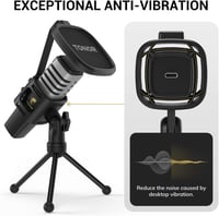 TONOR TC30 USB Kondenzátor Mikrofon Állvánnyal és Popszűrővel - Streaming és Podcast Felvételekhez 4