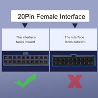 GINTOOYUN USB 3.0 Belső Hosszabbító Kábel 19/20 Pin Apa-Anya Csatlakozóval, 15cm, Fekete, Alaplapi USB Bővítéshez 3