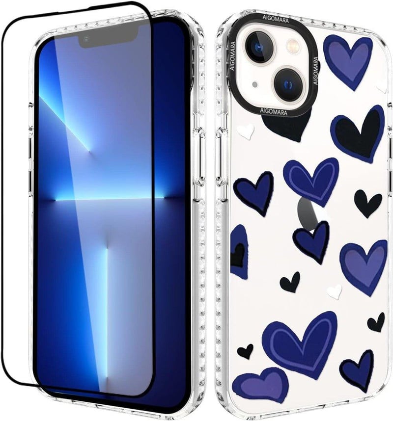 iPhone 13 Szív Mintás Szilikon Védőtok