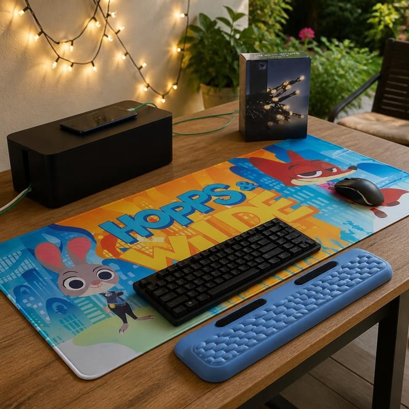Kocka kuckó deluxe: 120 LED-szalag + XXL gaming egérpad + kábelrendező doboz + L-es csuklótámasz