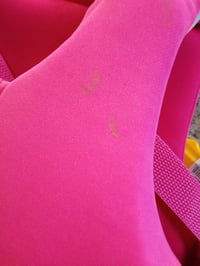 Detská plávacia vesta Gogokids z neoprénu, pomôcka na plávanie pre deti od 2 do 9 rokov (15 – 35 kg), ružová 3