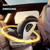 Miophy I-Size 360° Forgatható Gyerekülés, 0-12 Éves Korig, 40-150 cm, Isofix Rendszerrel, 5-Pontos Biztonsági Övvel, Sötétszürke - I-dark grey 4