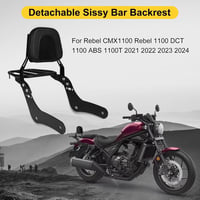 PSLER Honda Rebel CMX1100 Háttámla Üléspárna Csomagtartóval - Motoros Sissy Bar Hátsó Utasnak, Fekete Acél Váz, 2021-2024 Modellekhez 2