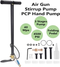 VerRich 3 Fokozatú PCP Kézi Pumpa 4500 Psi Nagy Nyomású Töltő -Kompresszor Fekete 2