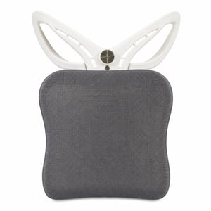 Scaun de Birou Ergonomic HOLLUDLE, cu Spătar Rabatabil, Tetieră 2D, Cotiere Rabatabile, Suport Lombar din Plasă, Alb