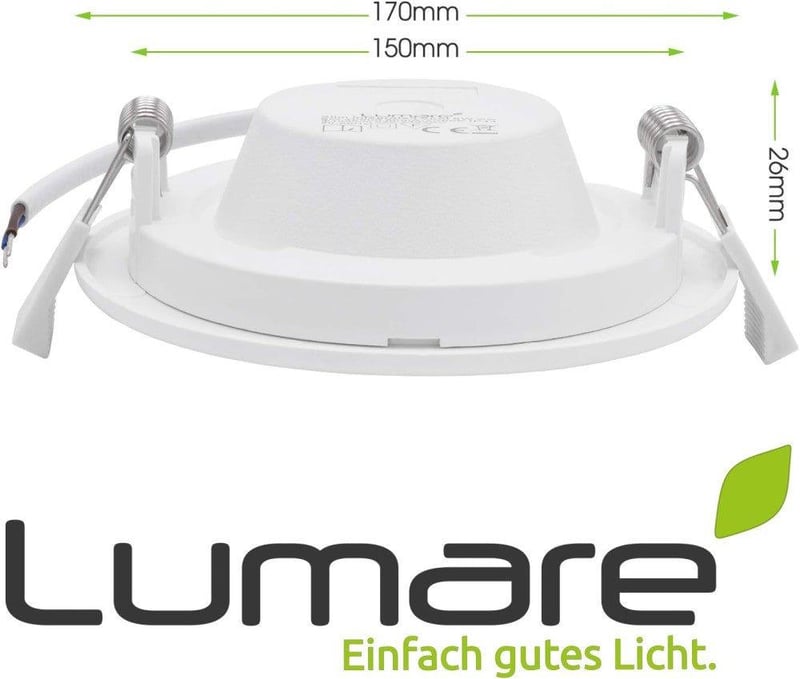 Lumare 6db Ultra Vékony LED Spotlámpa Szett 12W IP44 Nappali Fürdőszoba