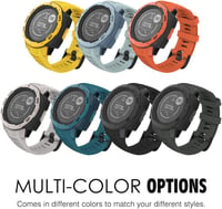MoKo Szilikon Óraszíj Garmin Instinct/Instinct Solar/Tactical/Instinct 2 GPS Okosórához - Állítható Sportpánt Csuklóra (125-200mm), Fekete 9